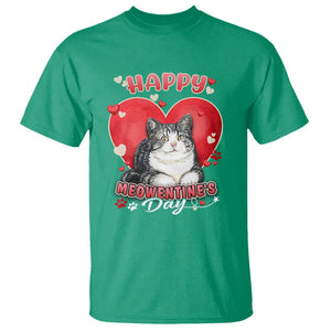 Cat Valentine T Shirt Happy Meowentine's Day Cute Heart TS02 Irish Green Printyourwear