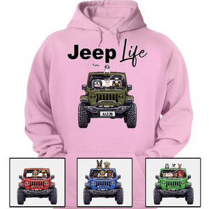 Custom Jeep Shirts, Jeep Life Jeep Dog Jeep Cat Apparel CTM00 Custom - Printyourwear