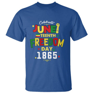 Celebrate Juneteenth 1865 T Shirt Black History Independence Day TS02 Royal Blue Print Your Wear