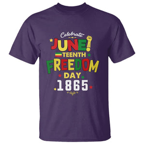 Celebrate Juneteenth 1865 T Shirt Black History Independence Day TS02 Purple Print Your Wear