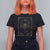 Celestial Dark Academia Dragonfly Tarot Card Moon Phases T Shirt For Women TS02 Black Printyourwear