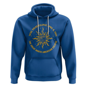 Celestial Total Solar Eclipse Hoodie April 8 2024 The Great North American Eclipse TS02 Royal Blue Printyourwear