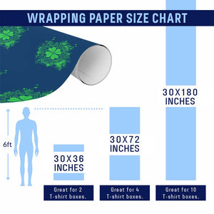 Celtic Knot Irish Shamrock Wrapping Paper Roll St Patricks Day TS02 Print Your Wear