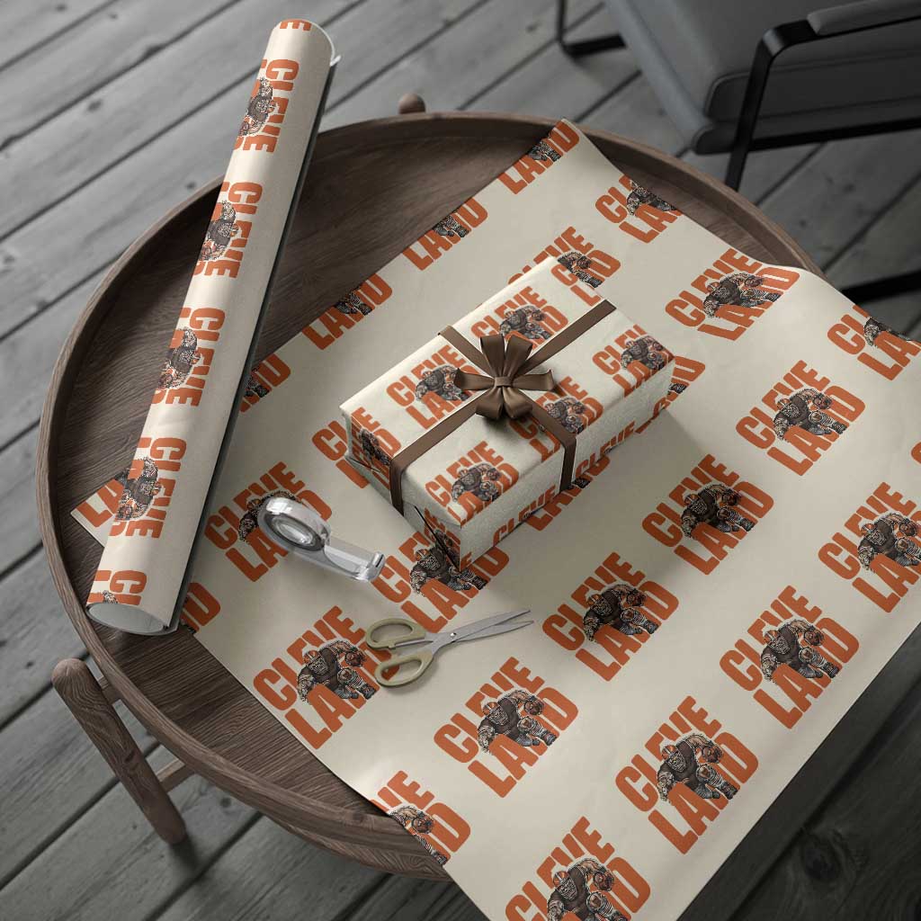 CFBB Midwest Football Player Gift Wrapping Paper Roll TS12 Beige Print Your Wear
