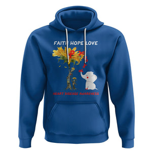 CHD Awareness Hoodie Faith Hope Love Support Heart Disease Awareness TS02 Royal Blue Printyourwear