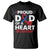 CHD Awareness T Shirt Dad Of A Heart Warrior Congenital Heart Defect Support TS02 Black Printyourwear