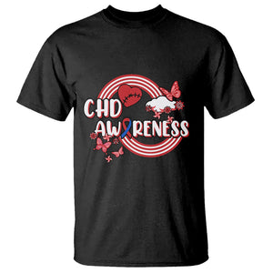 CHD Awareness T Shirt Rainbow Congenital Heart Defect Awareness Heart Disease TS02 Black Printyourwear