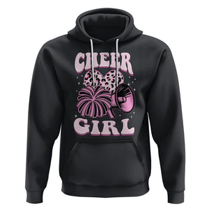 Cheerleading Hoodie Cheer Girl Pink Leopard Cheerleader TS02 Black Printyourwear