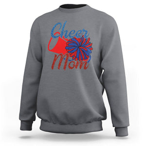 Cheerleading Sweatshirt Cheer Mom Biggest Fan Cheerleader Pom Pom TS02 Charcoal Printyourwear