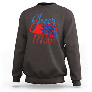 Cheerleading Sweatshirt Cheer Mom Biggest Fan Cheerleader Pom Pom TS02 Dark Chocolate Printyourwear