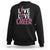 Cheerleading Sweatshirt Live Love Cheer Girl Pink Leopard Cheerleader TS02 Black Printyourwear