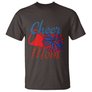 Cheerleading T Shirt Cheer Mom Biggest Fan Cheerleader Pom Pom TS02 Dark Chocolate Printyourwear