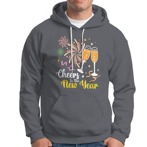 Cheers To A Happy New Year Eve Party Hoodie TS09 Charcoal Printyourwear