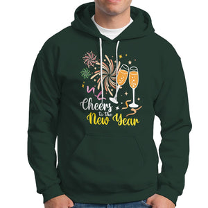 Cheers To A Happy New Year Eve Party Hoodie TS09 Dark Forest Green Printyourwear