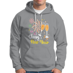 Cheers To A Happy New Year Eve Party Hoodie TS09 Sport Gray Printyourwear