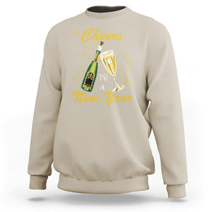 Cheers To A Happy New Year Eve Party Sweatshirt TS09 Sand Printyourwear