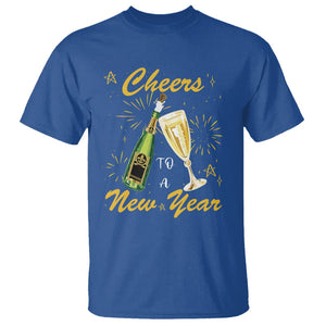 Cheers To A Happy New Year Eve Party T Shirt TS09 Royal Blue Printyourwear