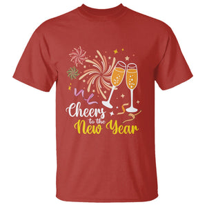 Cheers To A Happy New Year Eve Party T Shirt TS09 Red Printyourwear