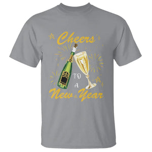 Cheers To A Happy New Year Eve Party T Shirt TS09 Sport Gray Printyourwear