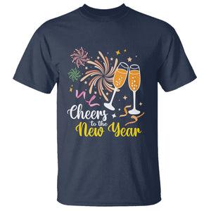 Cheers To A Happy New Year Eve Party T Shirt TS09 Navy Printyourwear