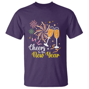 Cheers To A Happy New Year Eve Party T Shirt TS09 Purple Printyourwear