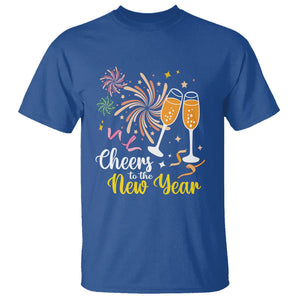 Cheers To A Happy New Year Eve Party T Shirt TS09 Royal Blue Printyourwear