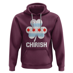 Chicago St Patrick's Day Hoodie Chirish American Irish South Side Pride Shamrock TS02 Maroon Printyourwear