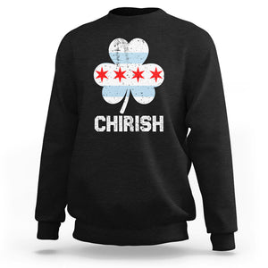 Chicago St Patrick's Day Sweatshirt Chirish American Irish South Side Pride Shamrock TS02 Black Printyourwear