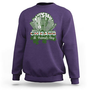 Chicago St Patrick's Day Sweatshirt South Side Irish American Pride TS02 Purple Printyourwear