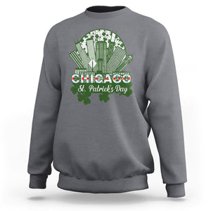 Chicago St Patrick's Day Sweatshirt South Side Irish American Pride TS02 Charcoal Printyourwear