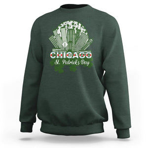 Chicago St Patrick's Day Sweatshirt South Side Irish American Pride TS02 Dark Forest Green Printyourwear