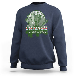 Chicago St Patrick's Day Sweatshirt South Side Irish American Pride TS02 Navy Printyourwear