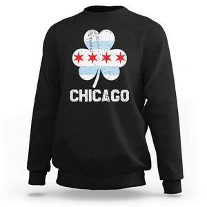 Chicago St Patrick's Day Sweatshirt South Side Irish Pride Shamrock TS02 Black Printyourwear