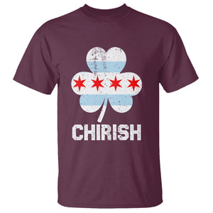 Chicago St Patrick's Day T Shirt Chirish American Irish South Side Pride Shamrock TS02 Maroon Printyourwear