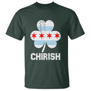 Chicago St Patrick's Day T Shirt Chirish American Irish South Side Pride Shamrock TS02 Dark Forest Green Printyourwear