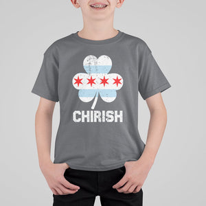 Chicago St Patrick's Day T Shirt For Kid Chirish American Irish South Side Pride Shamrock TS02 Charcoal Printyourwear