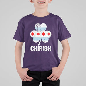 Chicago St Patrick's Day T Shirt For Kid Chirish American Irish South Side Pride Shamrock TS02 Purple Printyourwear