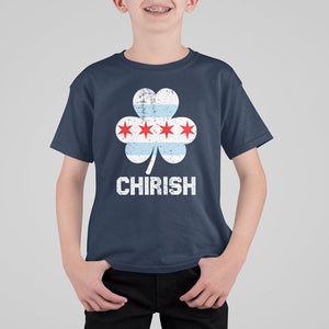 Chicago St Patrick's Day T Shirt For Kid Chirish American Irish South Side Pride Shamrock TS02 Navy Printyourwear