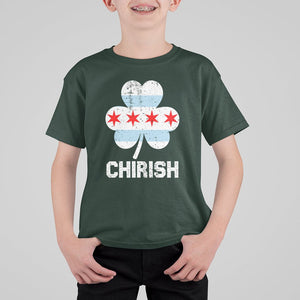 Chicago St Patrick's Day T Shirt For Kid Chirish American Irish South Side Pride Shamrock TS02 Dark Forest Green Printyourwear