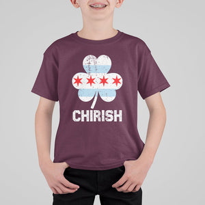 Chicago St Patrick's Day T Shirt For Kid Chirish American Irish South Side Pride Shamrock TS02 Maroon Printyourwear