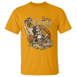 Chicana Mexico Cholo Mexican American Latina T Shirt TS09 Gold Printyourwear