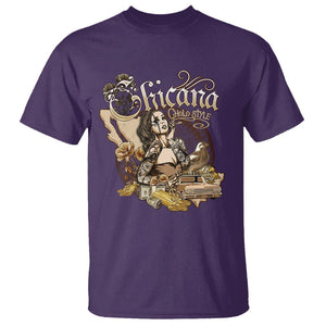 Chicana Mexico Cholo Mexican American Latina T Shirt TS09 Purple Printyourwear