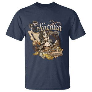 Chicana Mexico Cholo Mexican American Latina T Shirt TS09 Navy Printyourwear