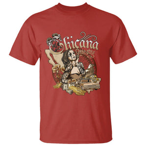 Chicana Mexico Cholo Mexican American Latina T Shirt TS09 Red Printyourwear