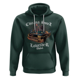 Chicana Soul Lowrider Oldies Mexican Cholo Hoodie TS09 Dark Forest Green Printyourwear