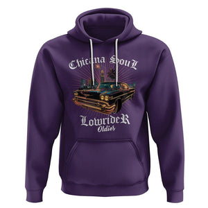 Chicana Soul Lowrider Oldies Mexican Cholo Hoodie TS09 Purple Printyourwear