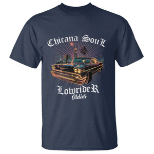 Chicana Soul Lowrider Oldies Mexican Cholo T Shirt TS09 Navy Printyourwear