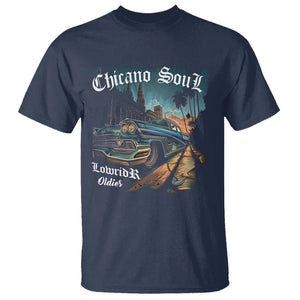 Chicano Soul Lowrider Oldies Mexican Cholo T Shirt TS09 Navy Printyourwear