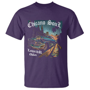 Chicano Soul Lowrider Oldies Mexican Cholo T Shirt TS09 Purple Printyourwear