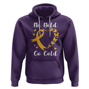 Childhood Cancer Awareness Hoodie Childhood Be Bold Go Gold Heart TS02 Purple Printyourwear